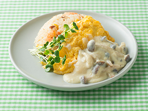 トリプル豆乳オムライス
